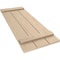 Ekena Millwork Rustic Three Board Joined Board-n-Batten Sandblasted Faux Wood Shutters, 16 1/2W x 36H, PR SHUBJS16X36SDPR - alternate 18